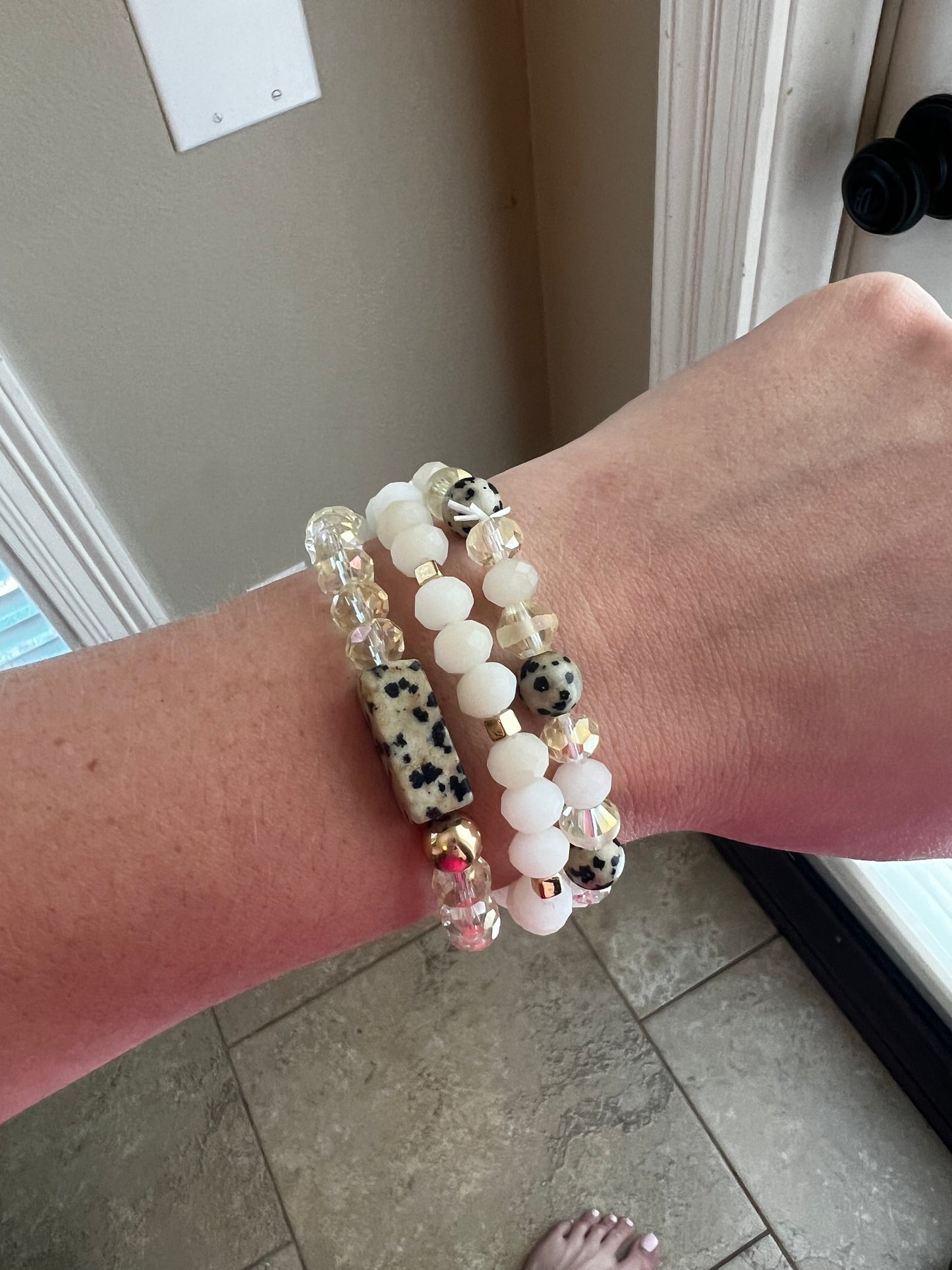 Leopard Beaded Bracelet Set