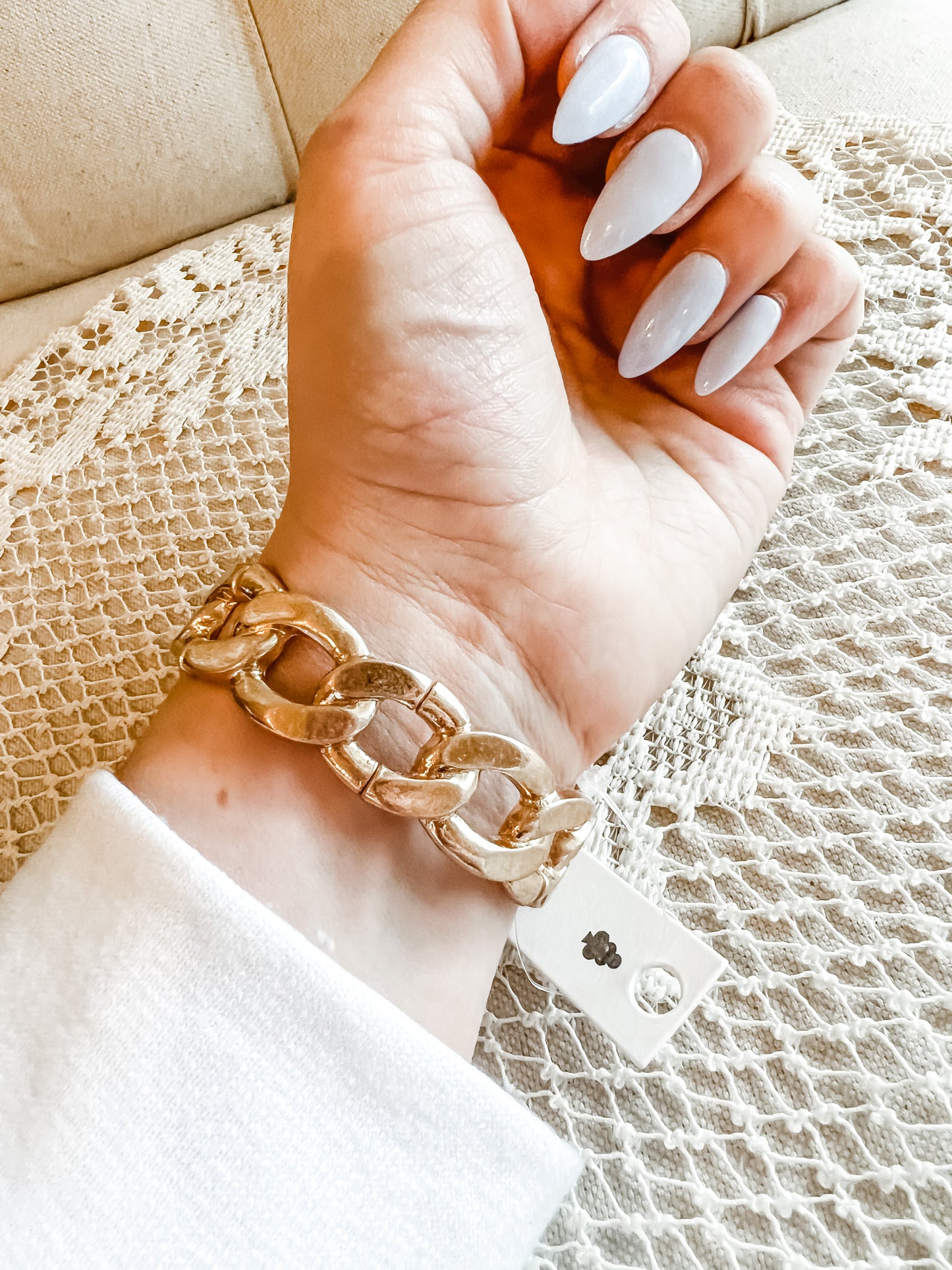 Chain O' Lakes Goldtone Bracelet